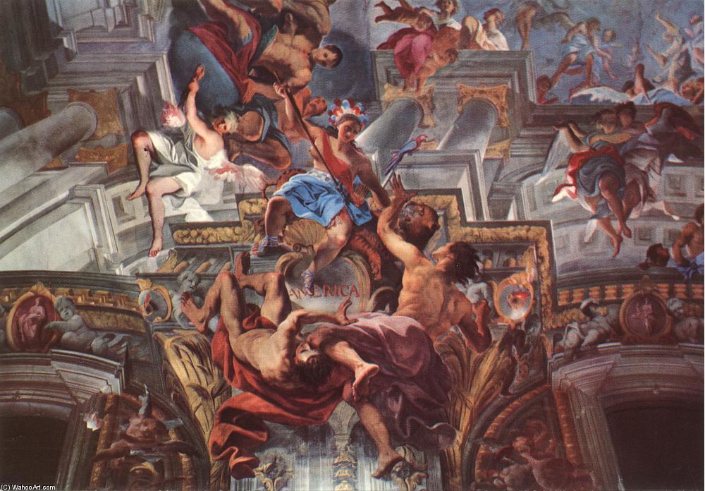 Allegory Of The Jesuits' Missionary Work (detail) — Andrea Pozzo