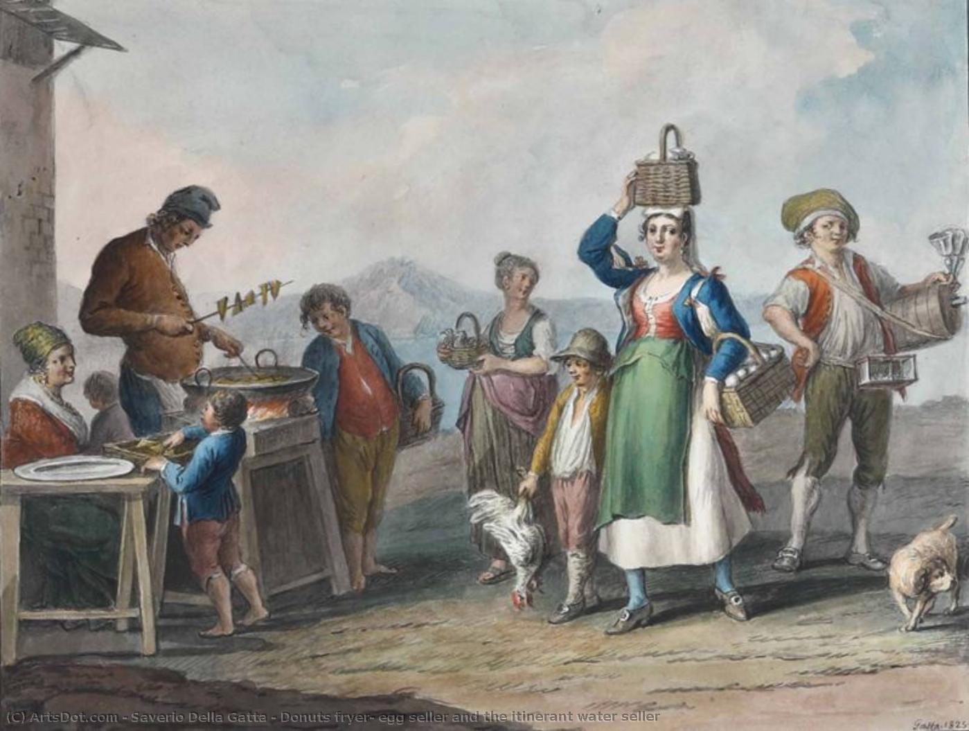 Donuts Fryer, Egg Seller And The Itinerant Water Seller — Saverio Xavier Della Gatta