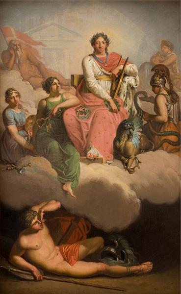 Frederik V As Patron Of Science And Arts — Nicolai Abraham Abildgaard