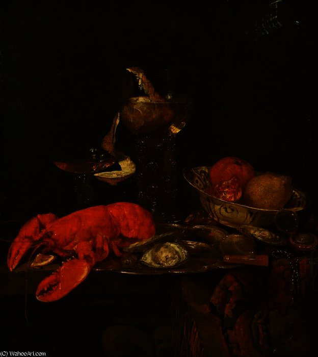 Still Life With A Lobster — Abraham Hendricksz. Van Beyeren