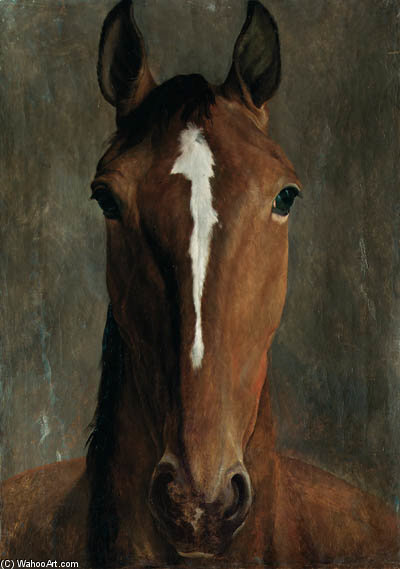 Head Of A Bay Horse - — Jacques Laurent Agasse