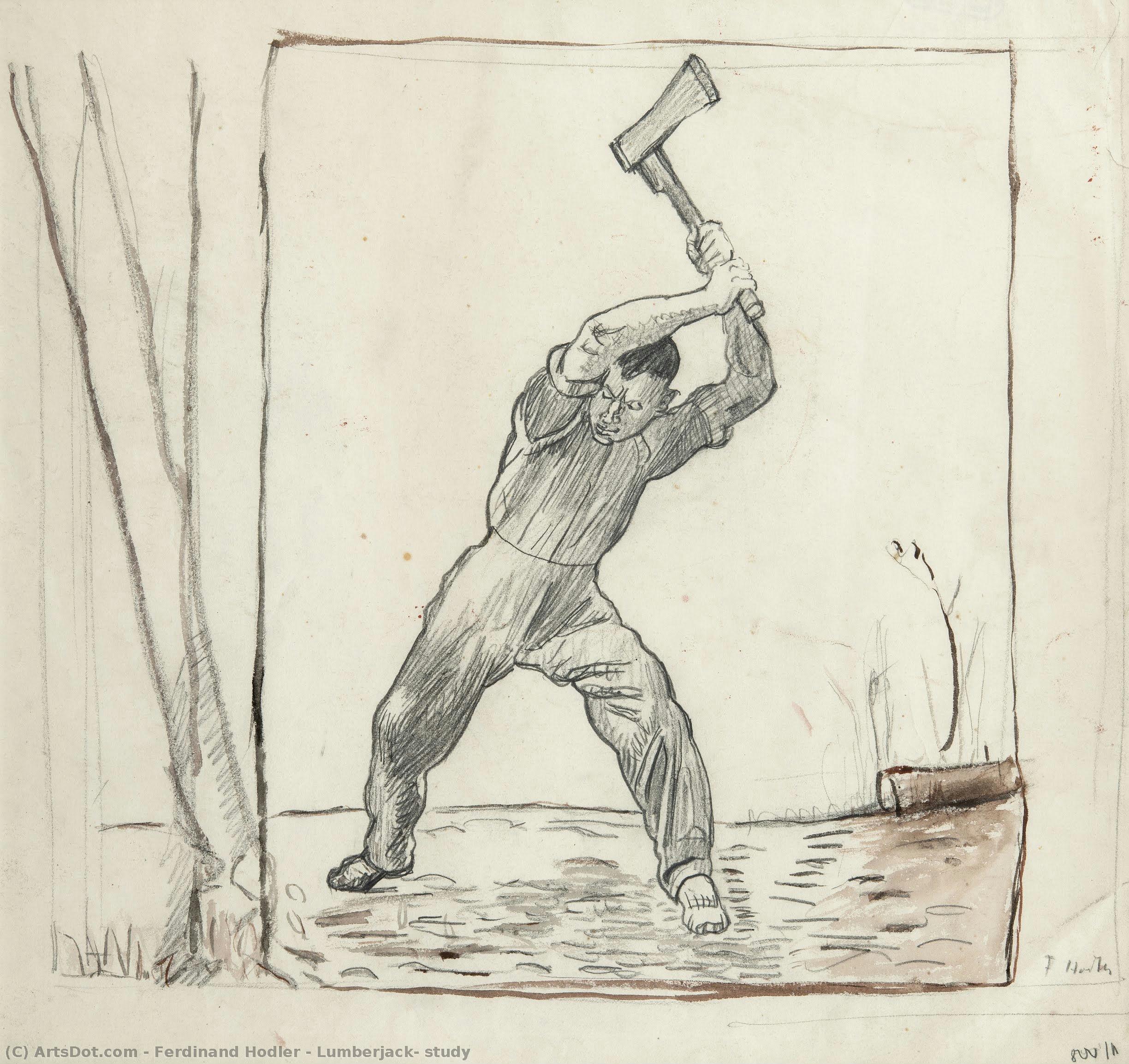 Lumberjack, Study — Фердинанд Ходлер
