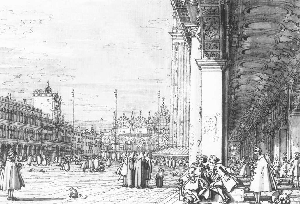 Piazza San Marco: Looking East From The South West Corner — Canaletto