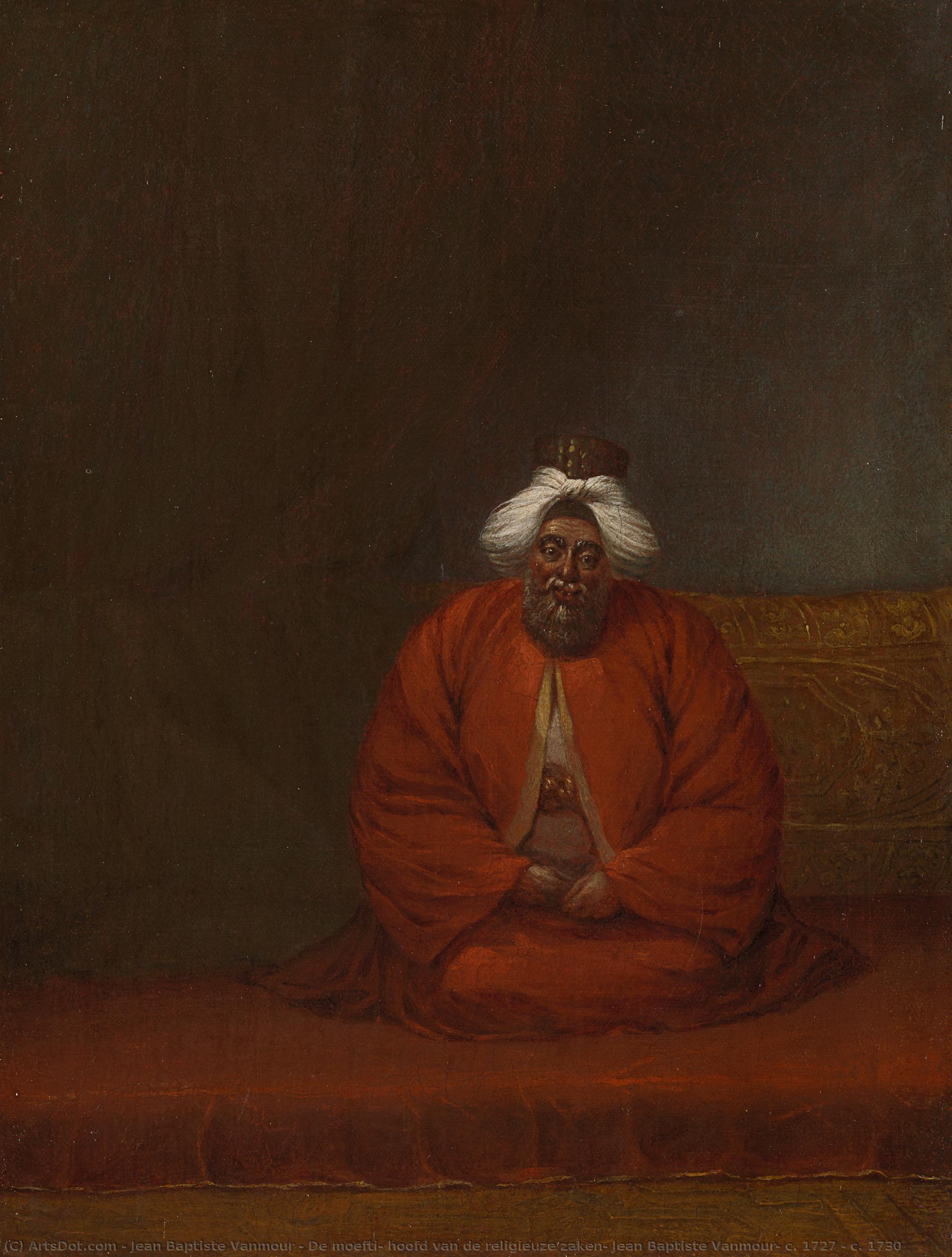 De Moefti, Hoofd Van De Religieuze Zaken, Jean Baptiste Vanmour, C. 1727 - C. 1730 — Jean Baptiste Vanmour