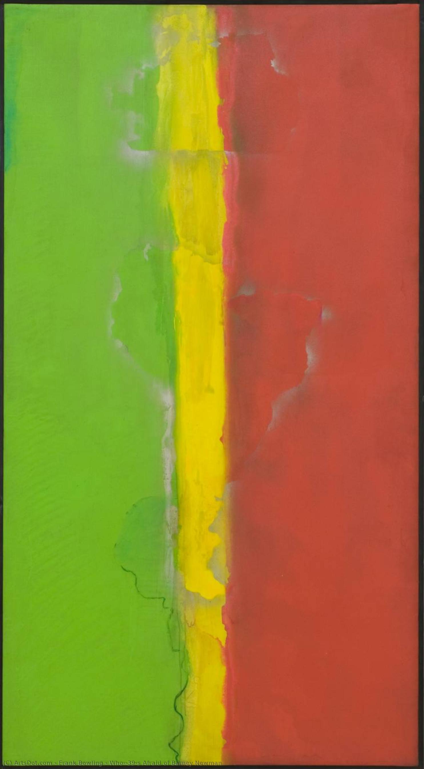 Who's Afraid Of Barney Newman — Frank Bowling