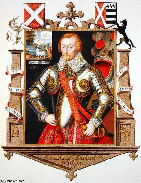 Portrait Of Henry, 5th Lord Windsor From 'memoirs Of The Court Of Queen Elizabeth — Sarah Countess Of Essex