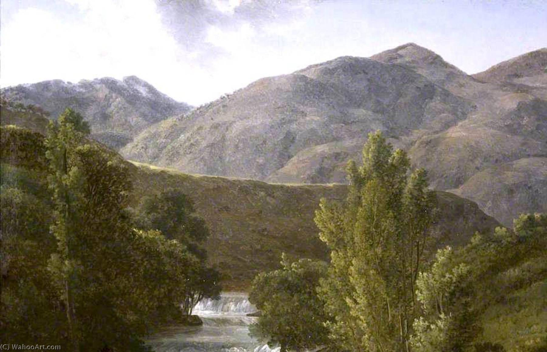 The Last Cascade Of L Isola Di Sora — Jean-joseph-xavier Bidauld