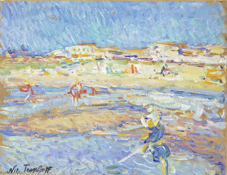 On The Beach, Soulac Sur Mer — Nikolai Aleksandrovich Tarkhov