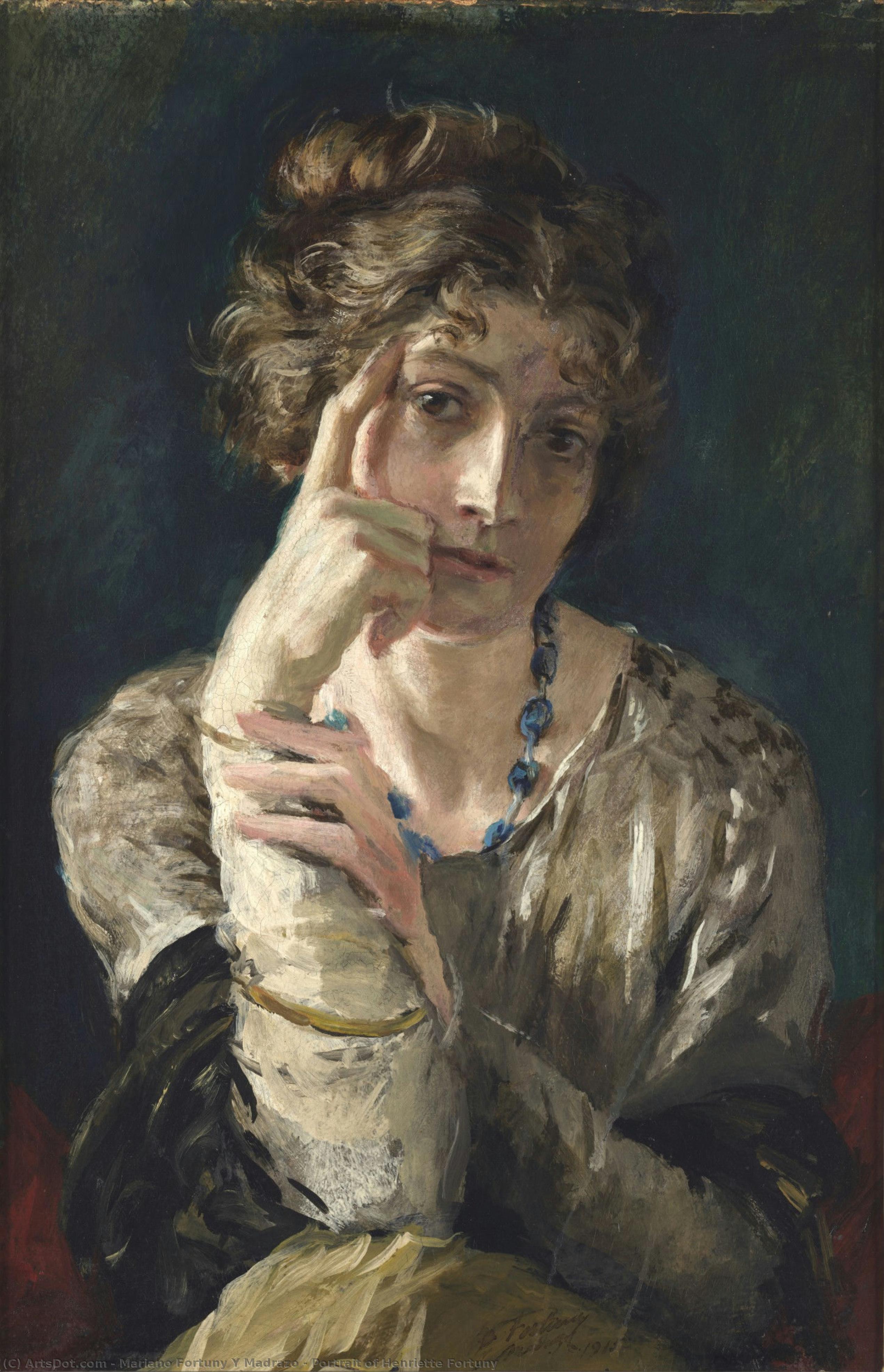 Portrait Of Henriette Fortuny — Mariano Fortuny Y Madrazo