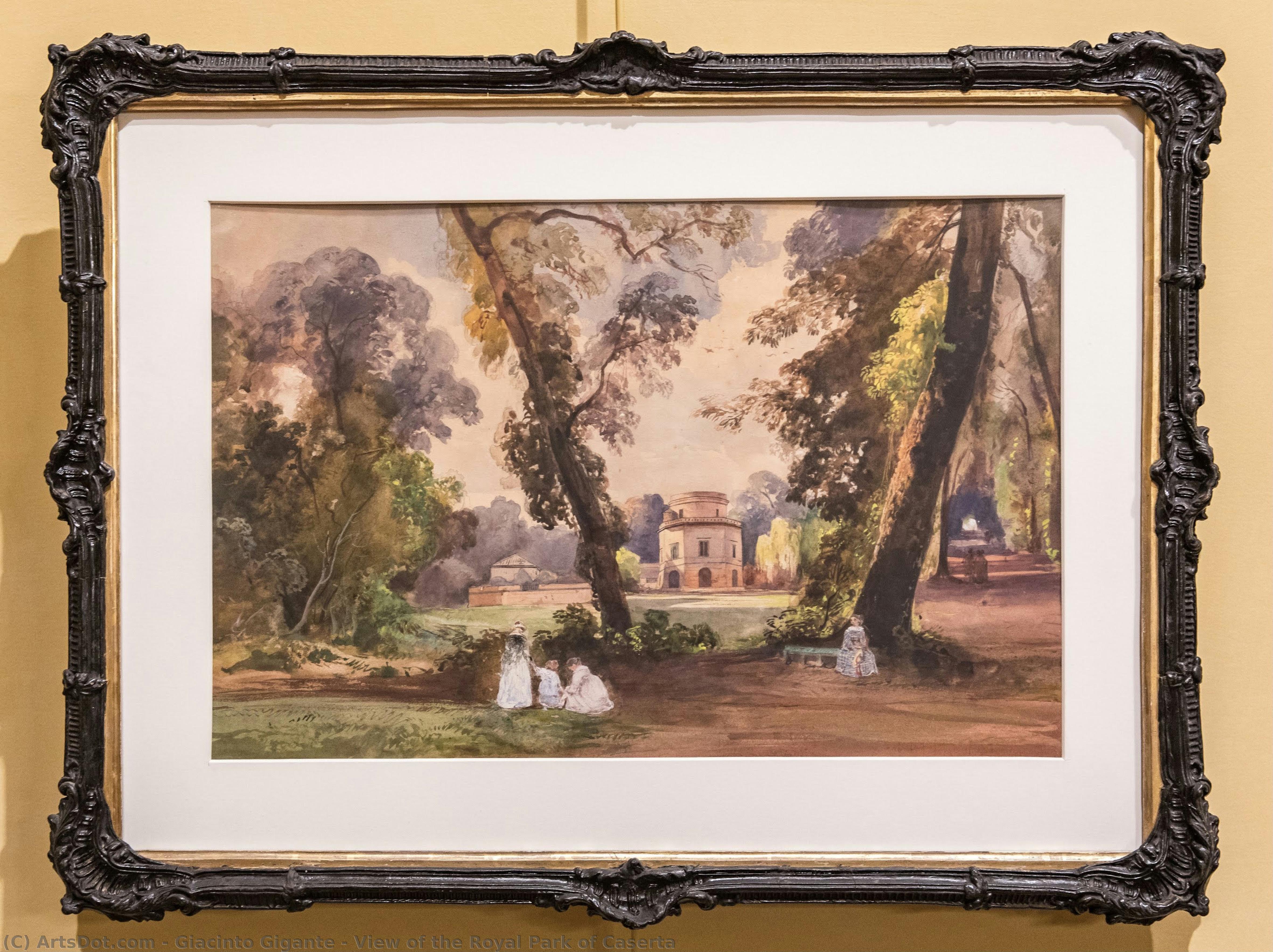 Vista Del Parque Real De Caserta — Giacinto Gigante