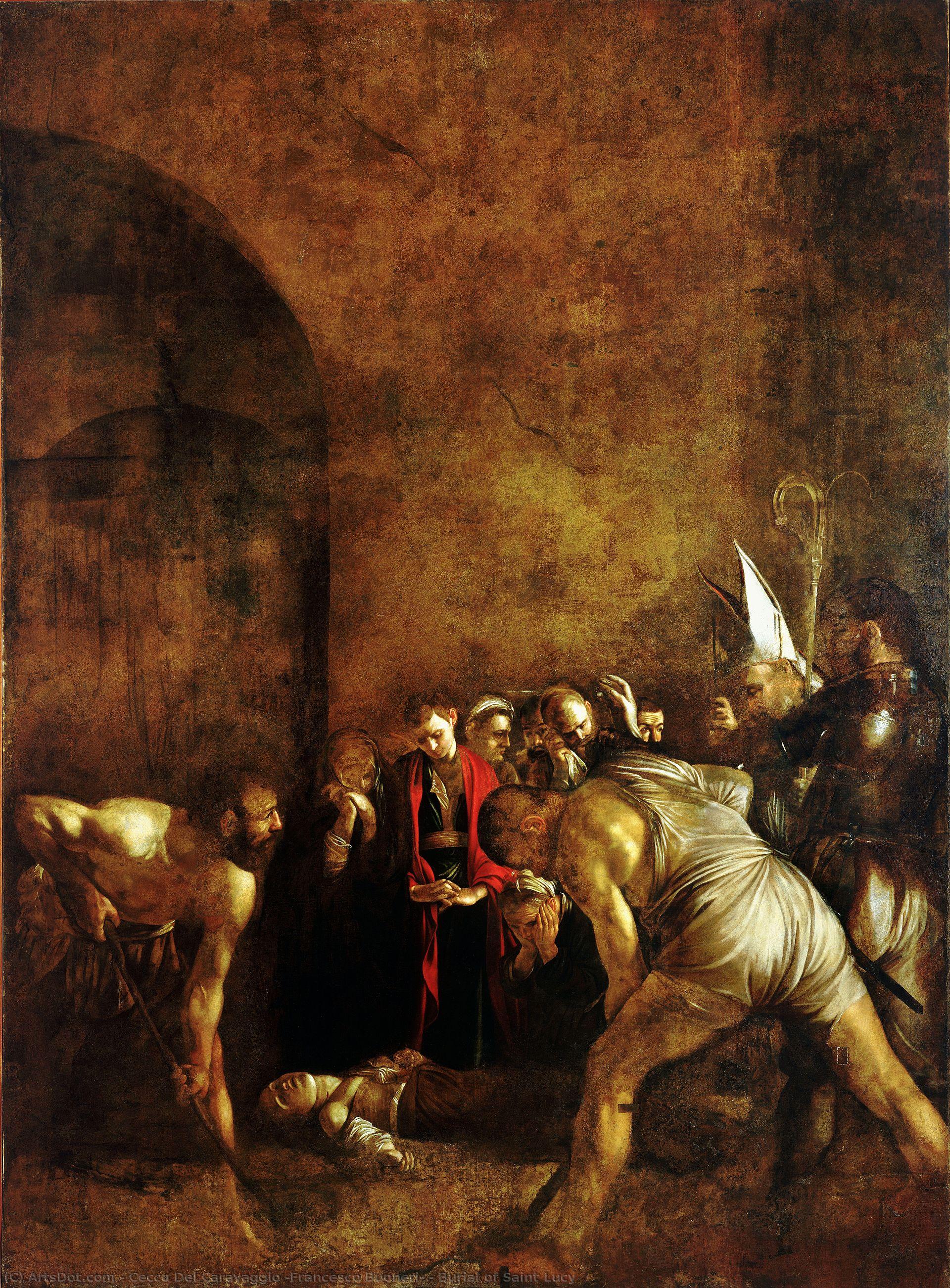 Burial Of Saint Lucy — Cecco Del Caravaggio (francesco Buoneri)
