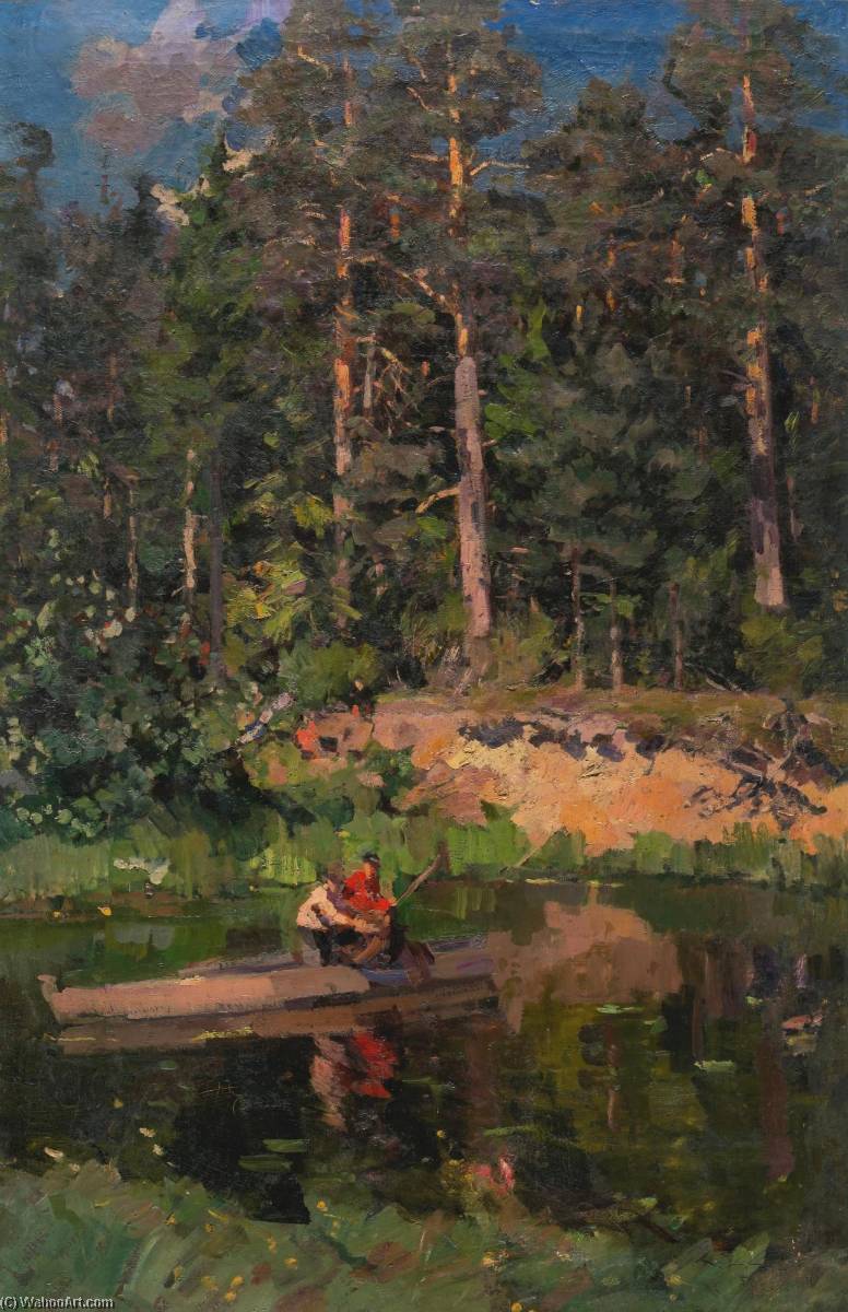 Fishermen In Okhotino — Konstantin Alexeievich Korovin
