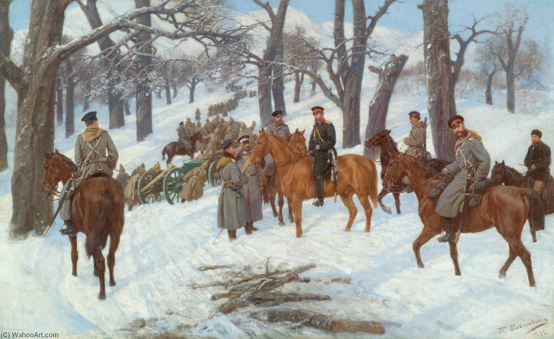 General Iosif Gurko In The Balkans — Pavel Osipovich Kovalevsky