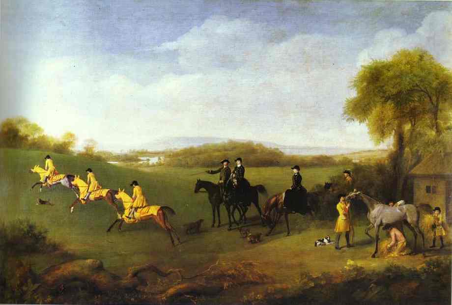 Racehorses Belonging To The Duke Of Richmond Exercising At Goodwood — George Stubbs