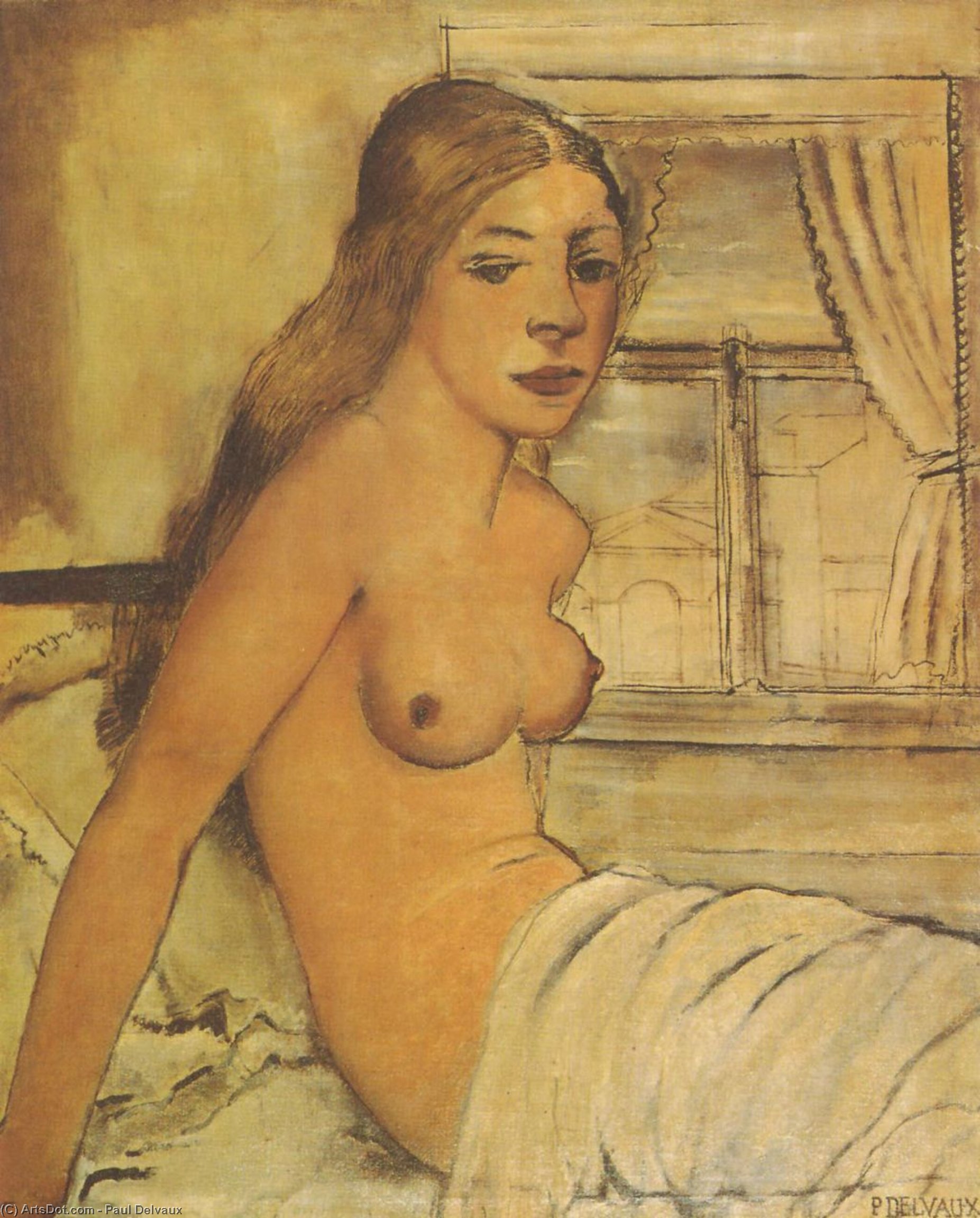 Nude Getting Up — Paul Delvaux