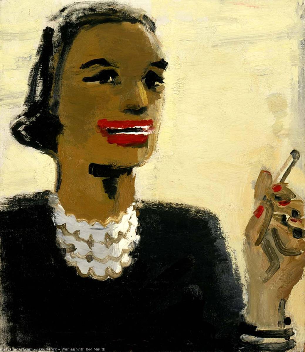 Woman With Red Mouth — David Park