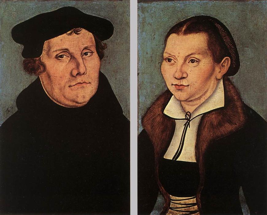 Porträts Von Martin Luther Und Katharina Bore — Lucas Cranach Der Ältere