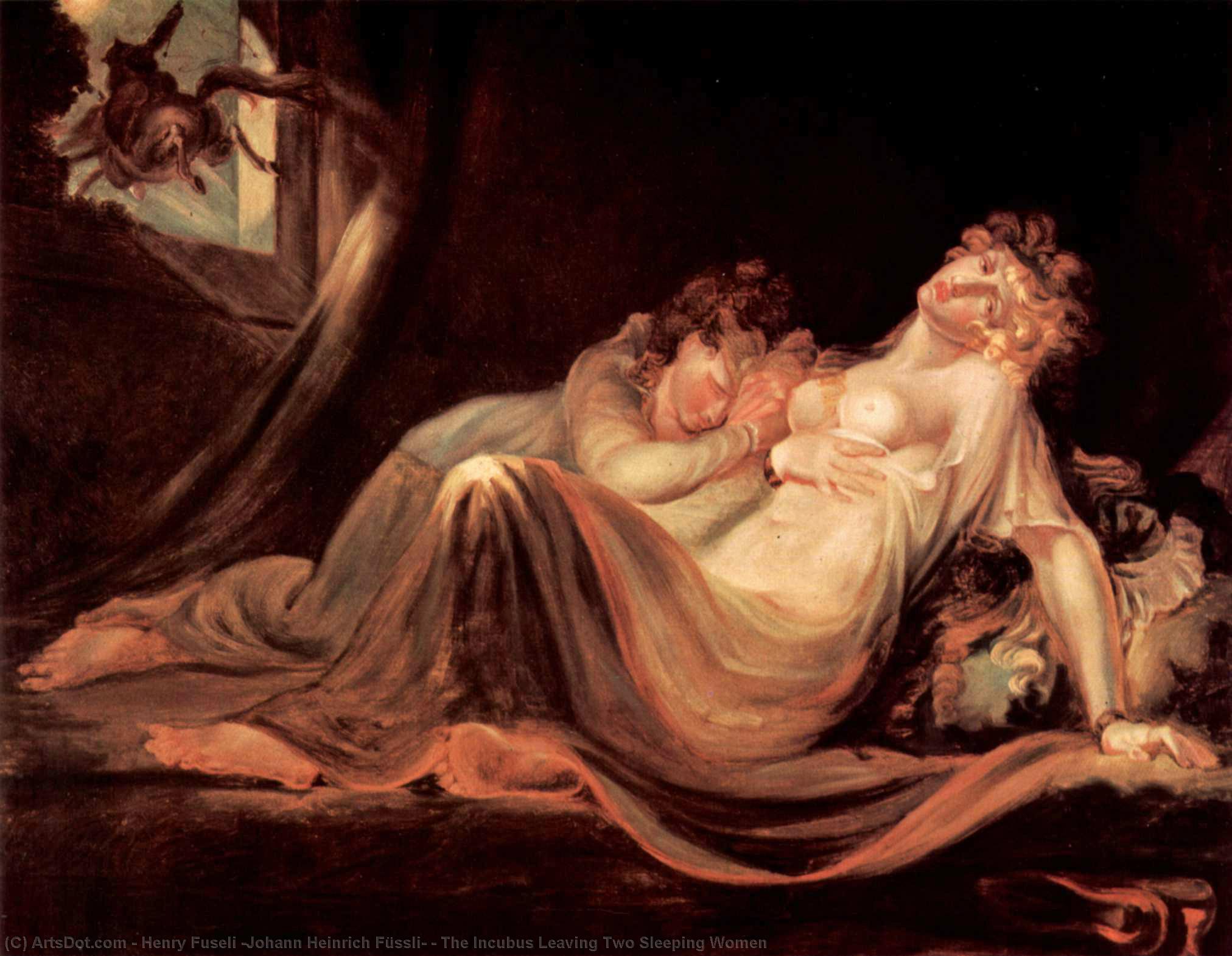 The Incubus Leaving Two Sleeping Women — Johann Heinrich Füssli
