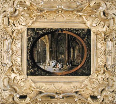 Interior Of A Gothic Church By Night — Pieter The Elder Neeffs