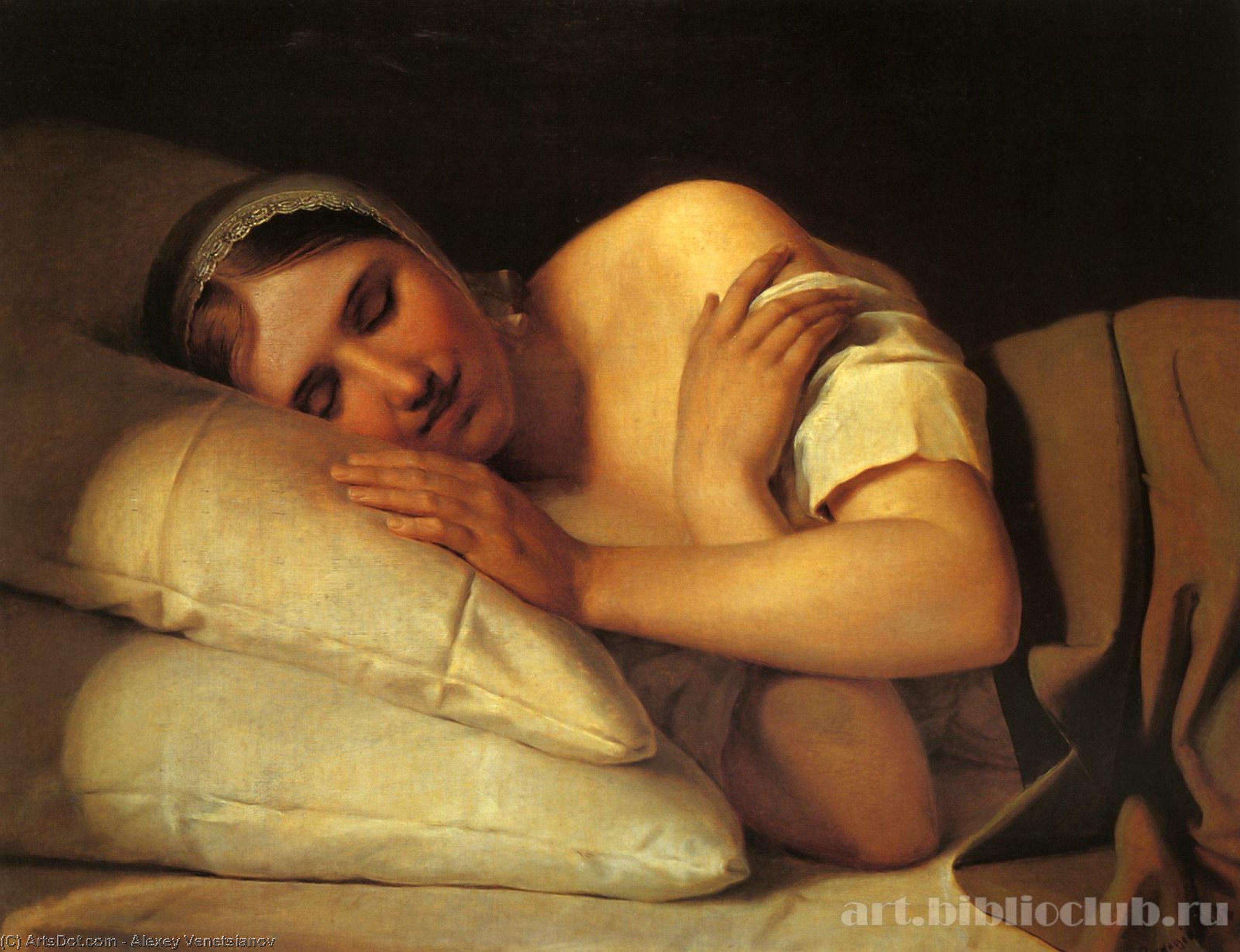 Sleeping Girl — Алексей Венецианов