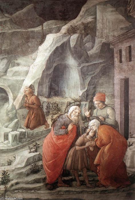 St John Taking Leave Of His Parents (detail) — Filippo Di Tommaso Lippi