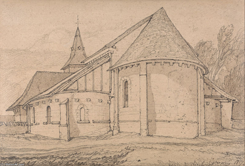 East End Of The Abbey Church Of St. Paul At Rouen, Normandy — John Sell Cotman