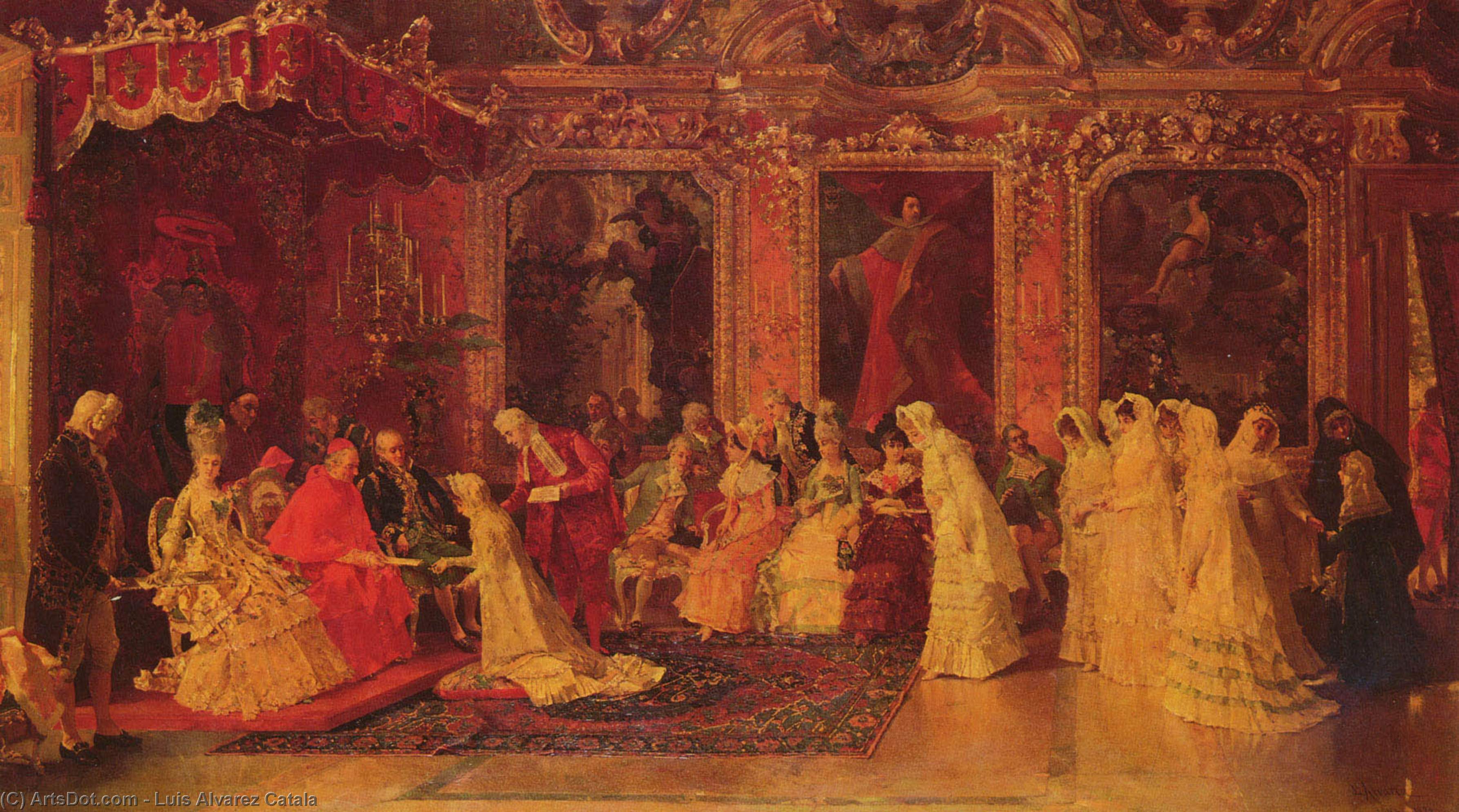 Princess Borghese Bestowing Dowries — Luis Alvarez Catala