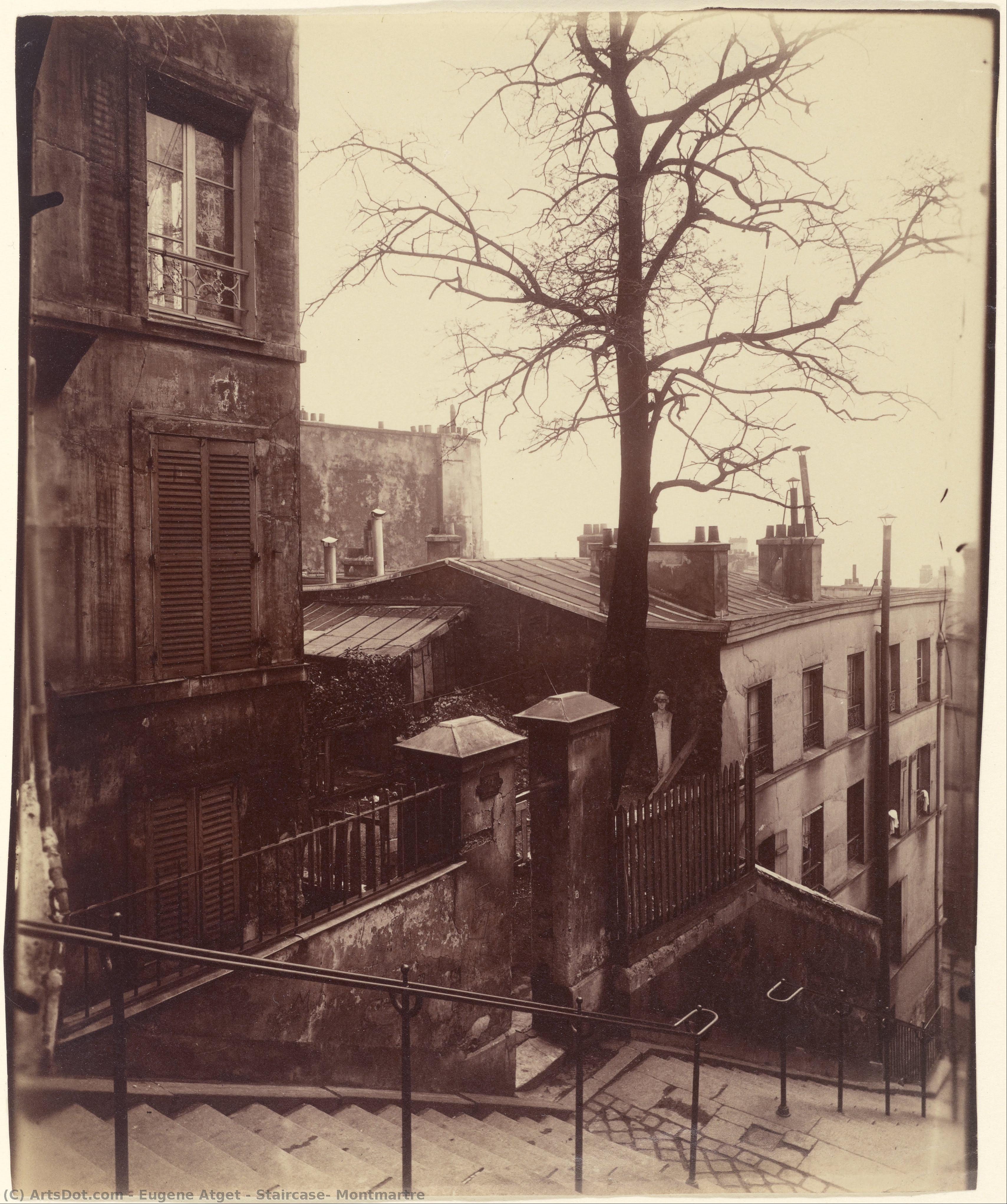 Staircase, Montmartre — Eugène Atget