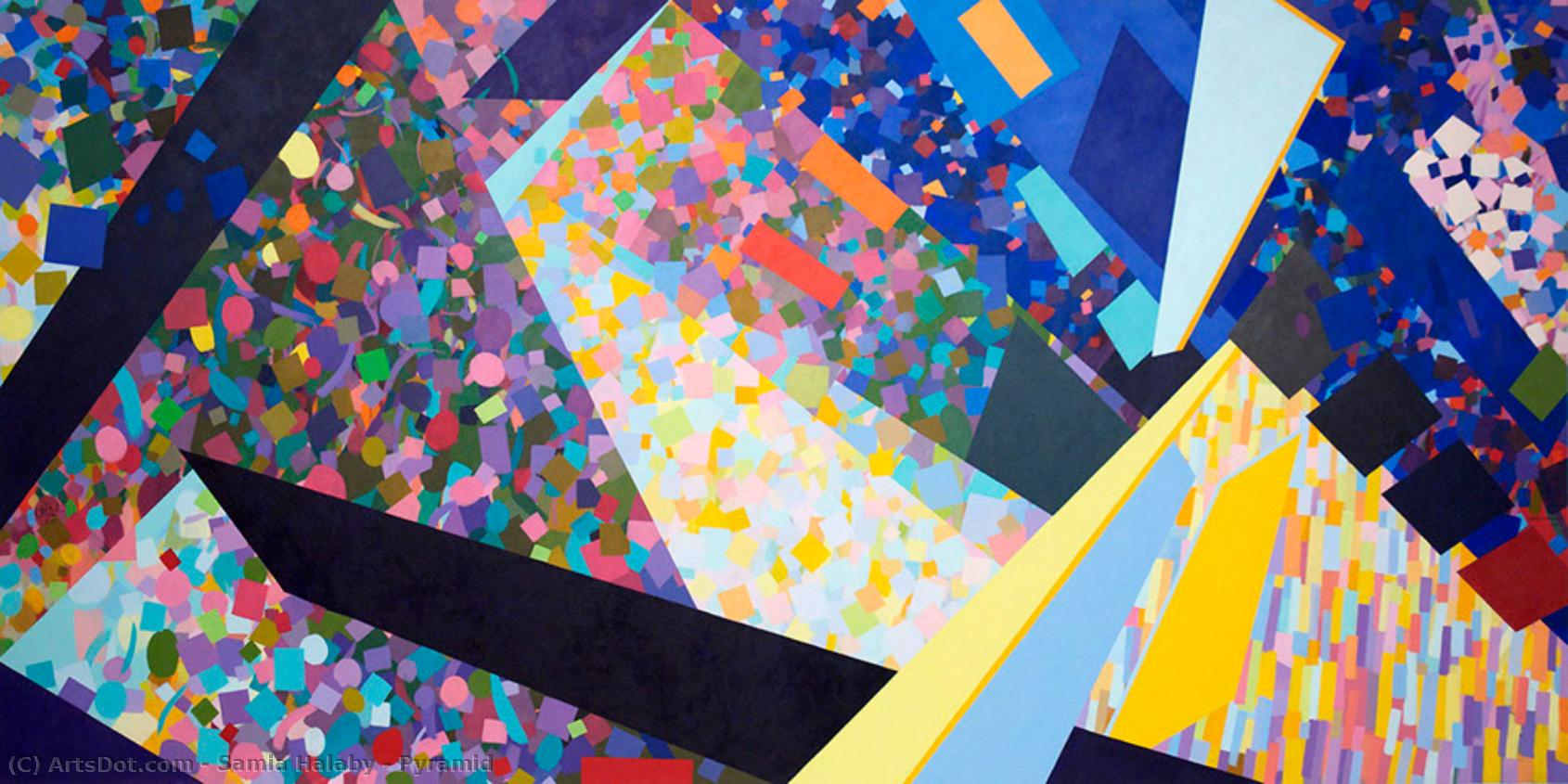 Pyramid — Samia Halaby