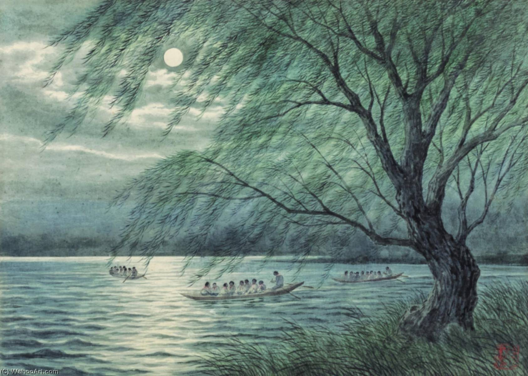Night Boating By The Willows — Tao Lengyue