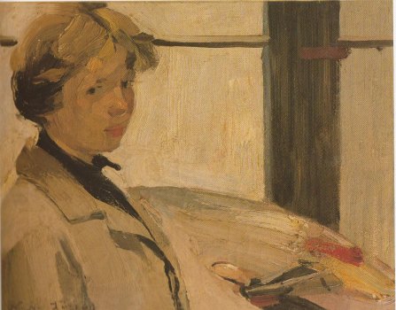 Portrait Of Painter Maria Hors — Nikolaos Lytras