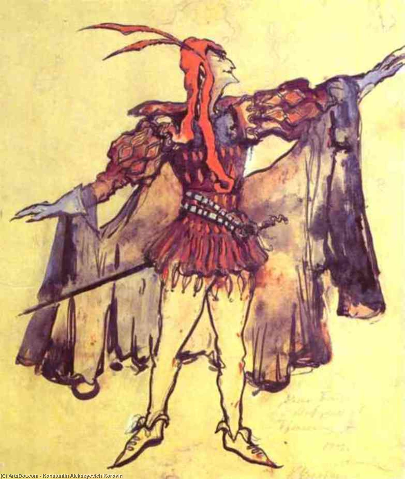 Costume Design For Arrigo Boito's Opera Faust — Konstantin Alexejewitsch Korowin