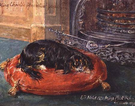 King Charles Spaniel At Rest — Edwin Frederick Holt