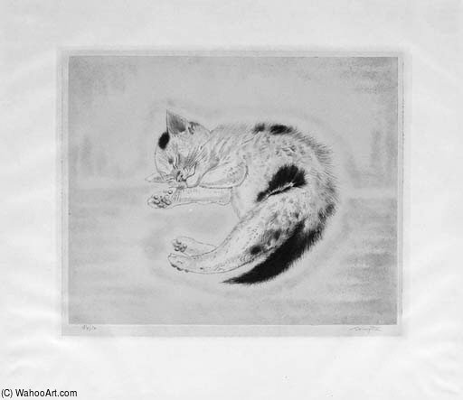 Sleeping Cat — Léonard Tsuguharu Foujita