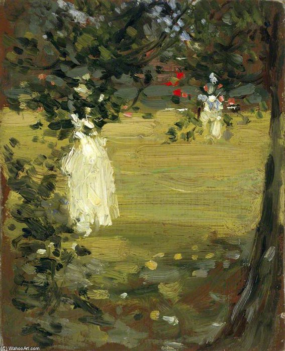 White Dress In The Garden — John Duncan Fergusson