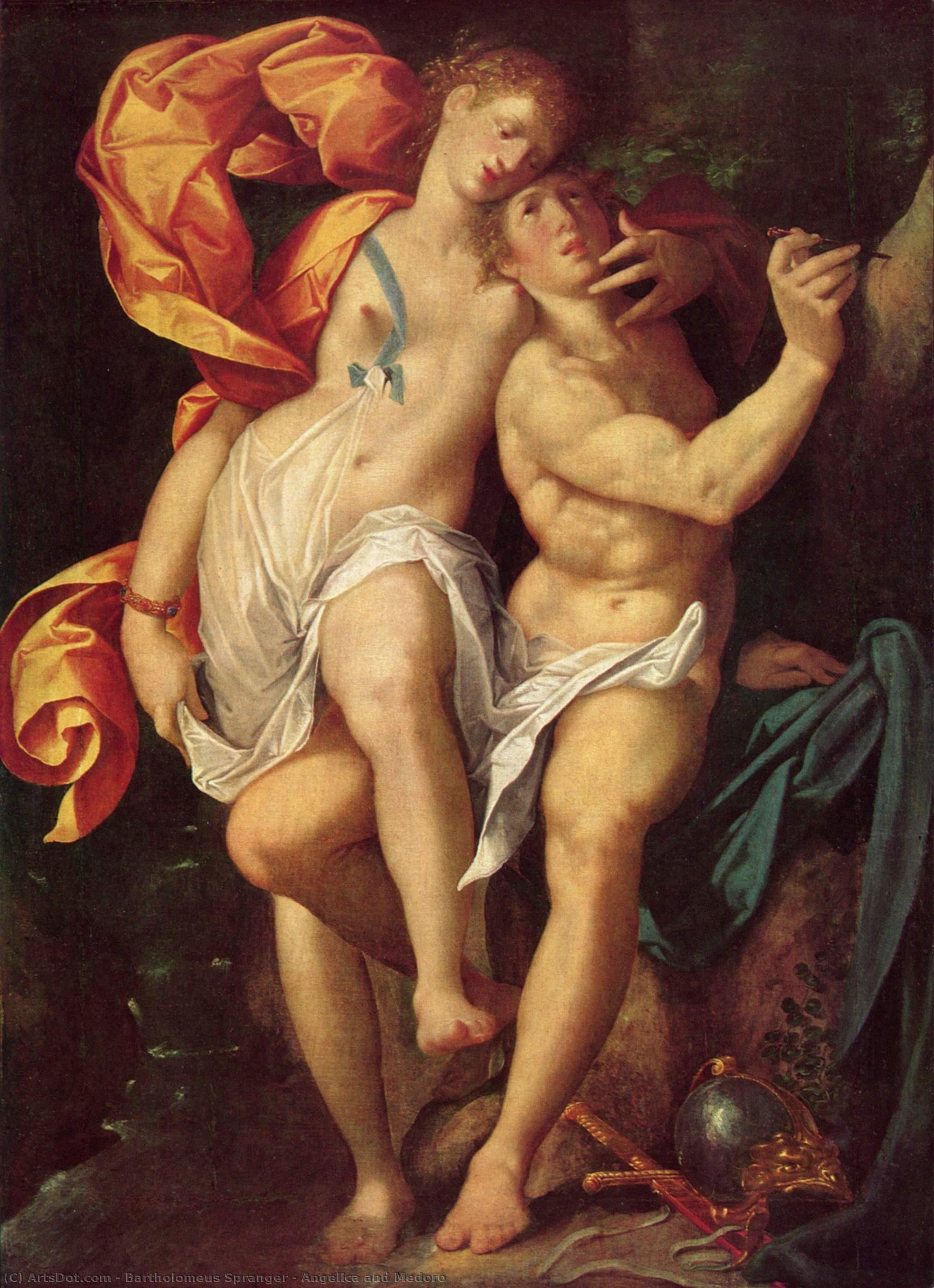 Angelica And Medoro — Bartholomeus Spranger