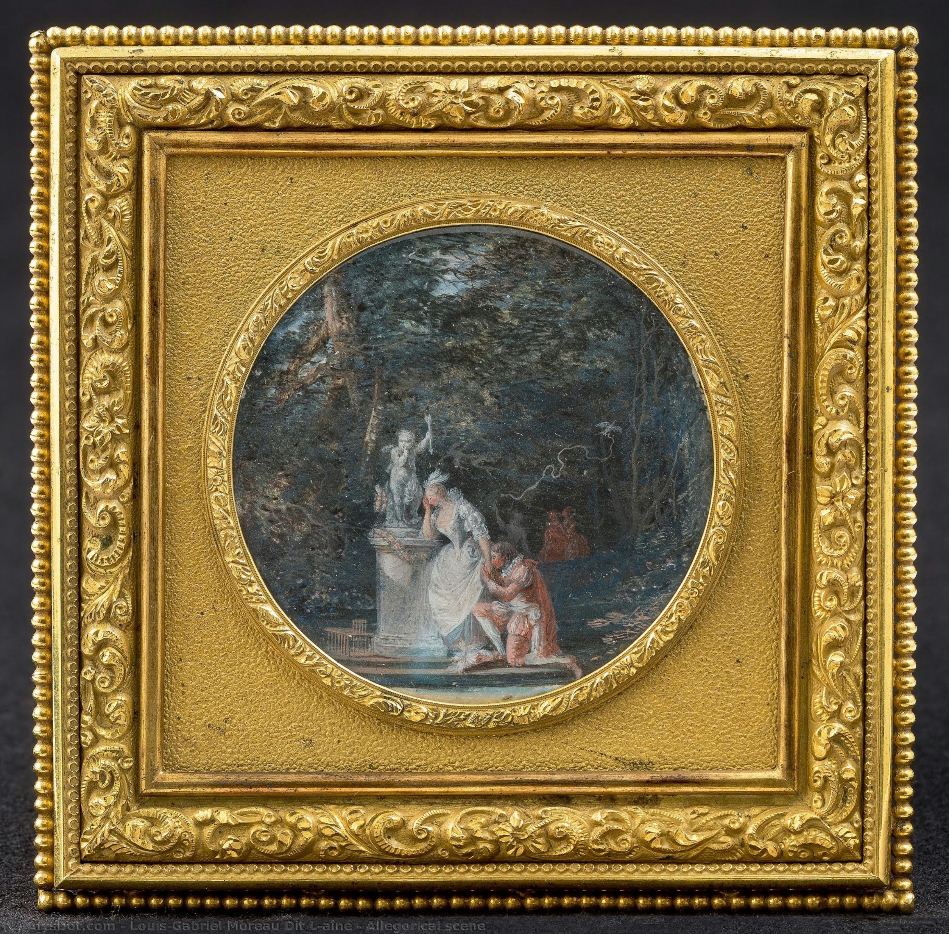 Allegorical Scene — Louis-gabriel Moreau Dit L'aîné