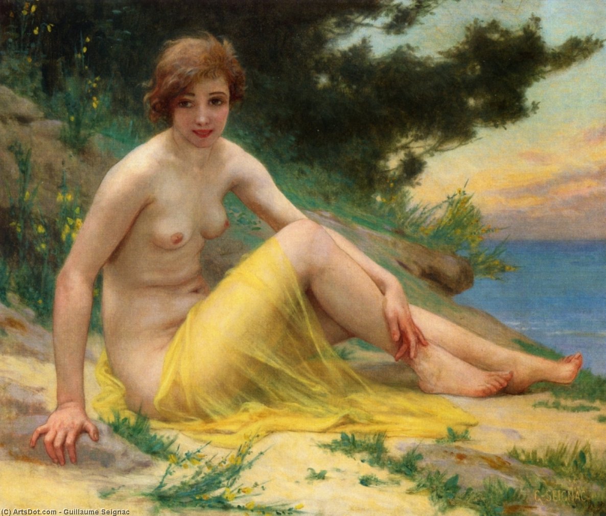 Nude At The Beach (also Known As On The Shore) — Guillaume Seignac