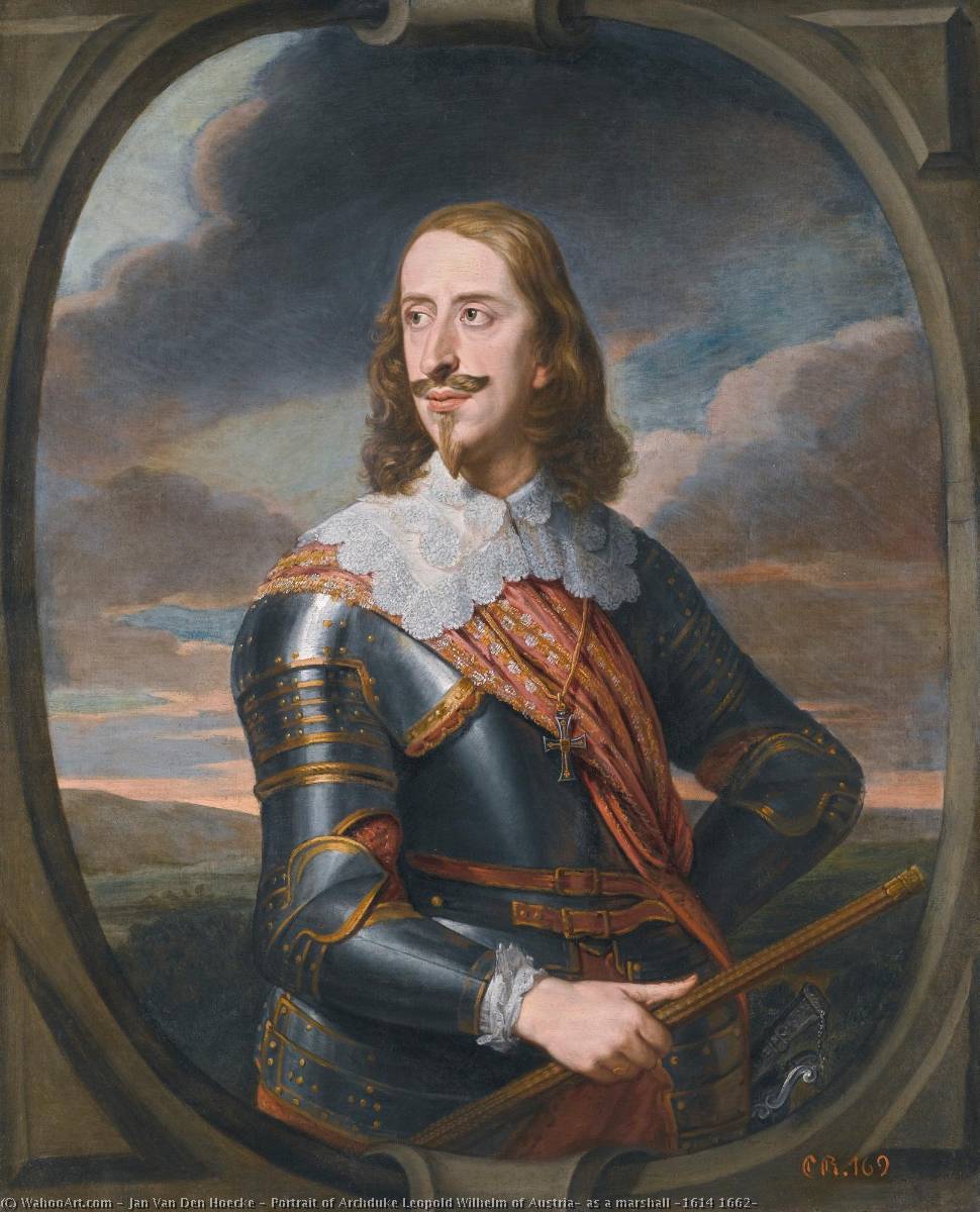 Portrait Of Archduke Leopold Wilhelm Of Austria, As A Marshall (1614 1662) — Jan Van Den Hoecke
