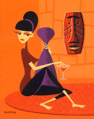 Game Girl — Josh Agle (shag)