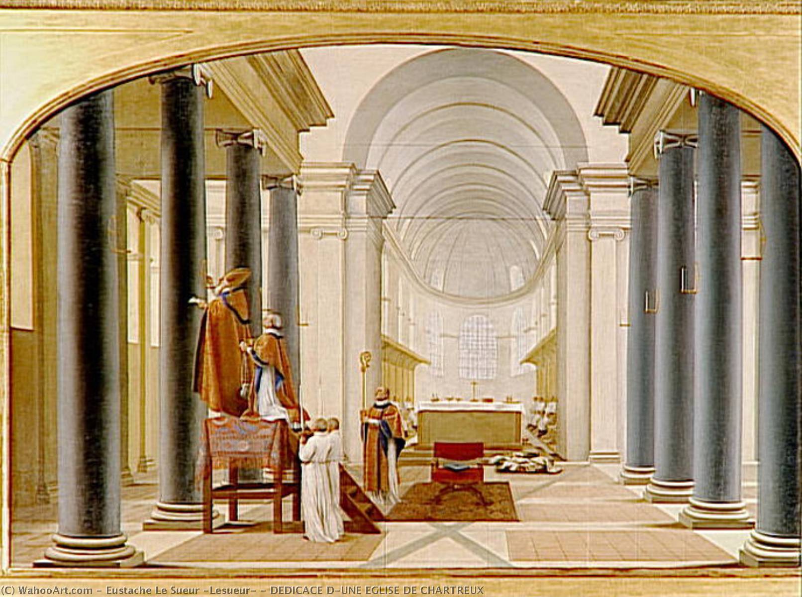 Dedicace D'une Eglise De Chartreux — Eustache Le Sueur (lesueur)