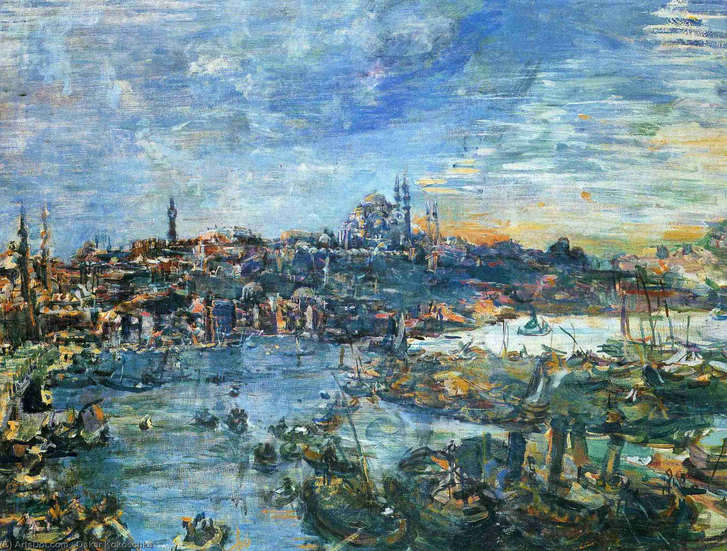 View Of Constantinople — Oskar Kokoschka