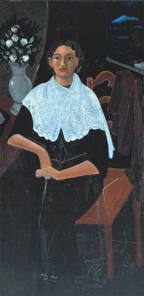 Madame Derain In A White Shawl (madame Derain Au Châle Blanc) — André Derain