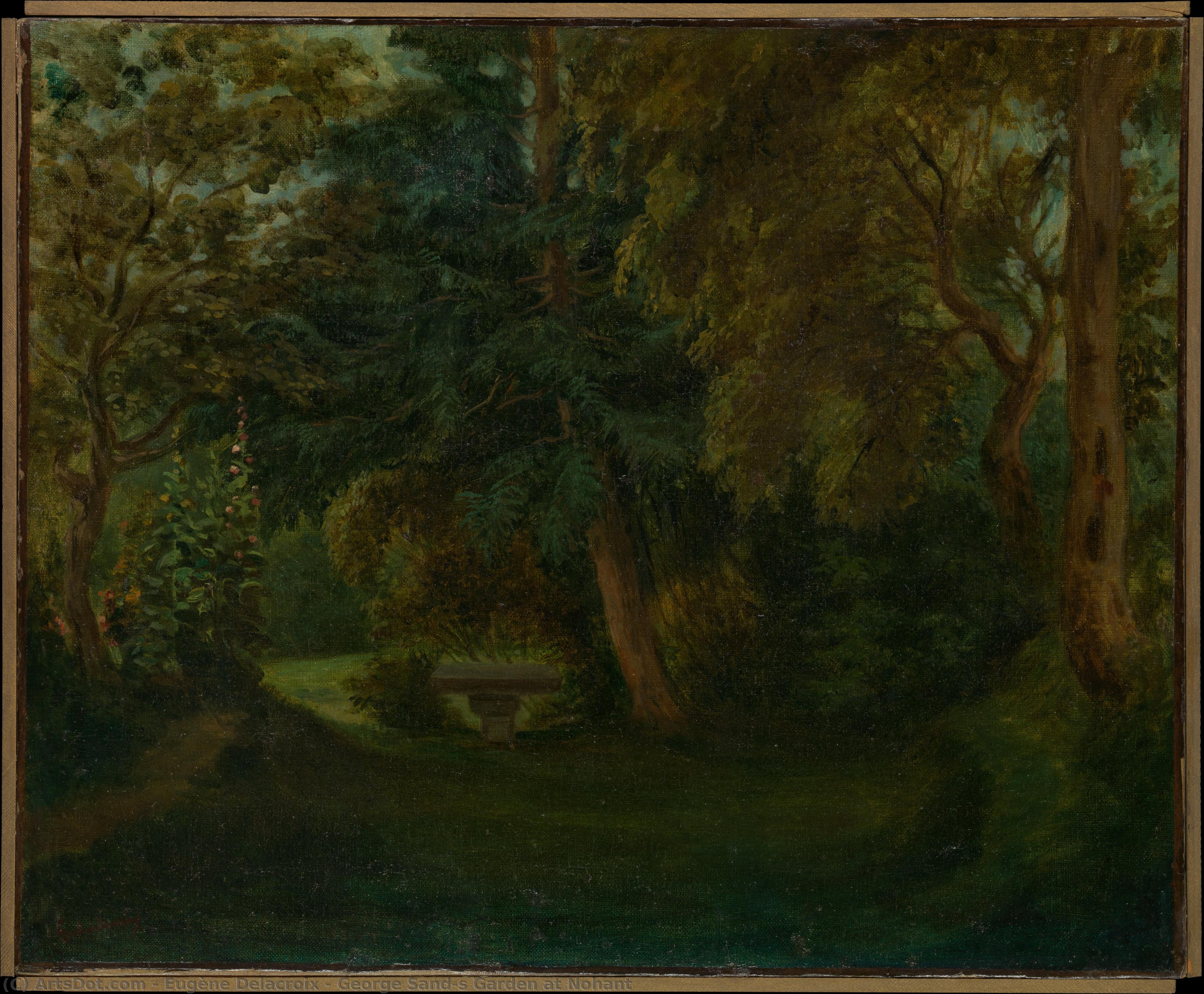 George Sand's Garden At Nohant — Eugène Delacroix