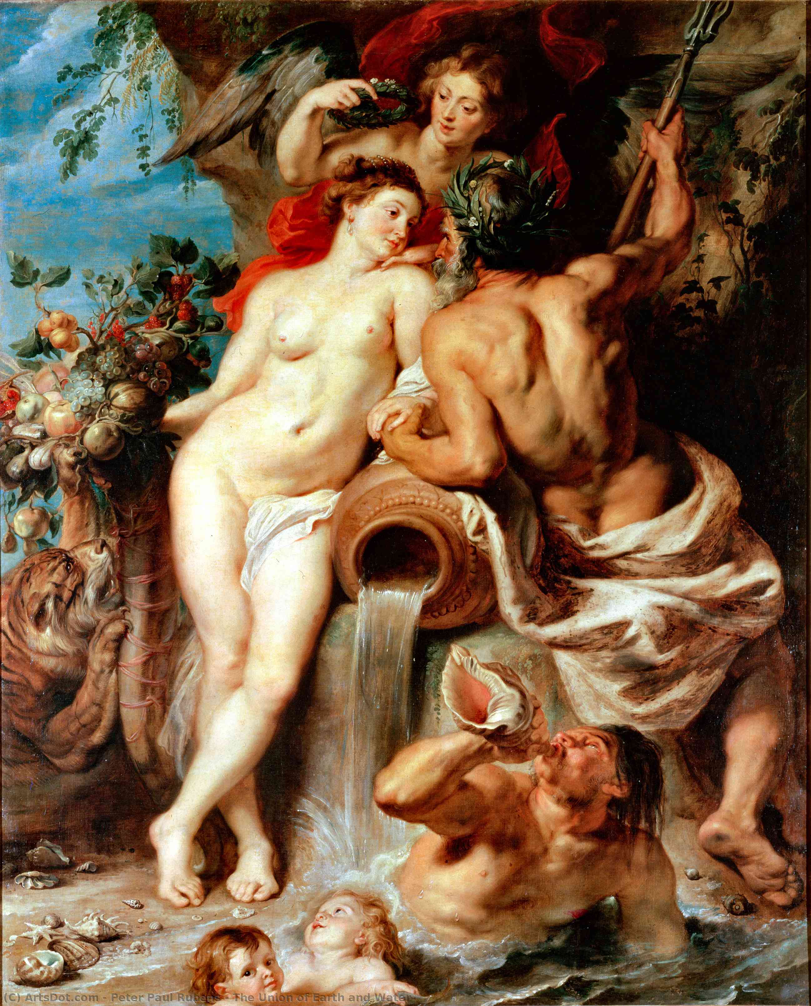 Die Vereinigung Von Erde Und Wasser — Peter Paul Rubens