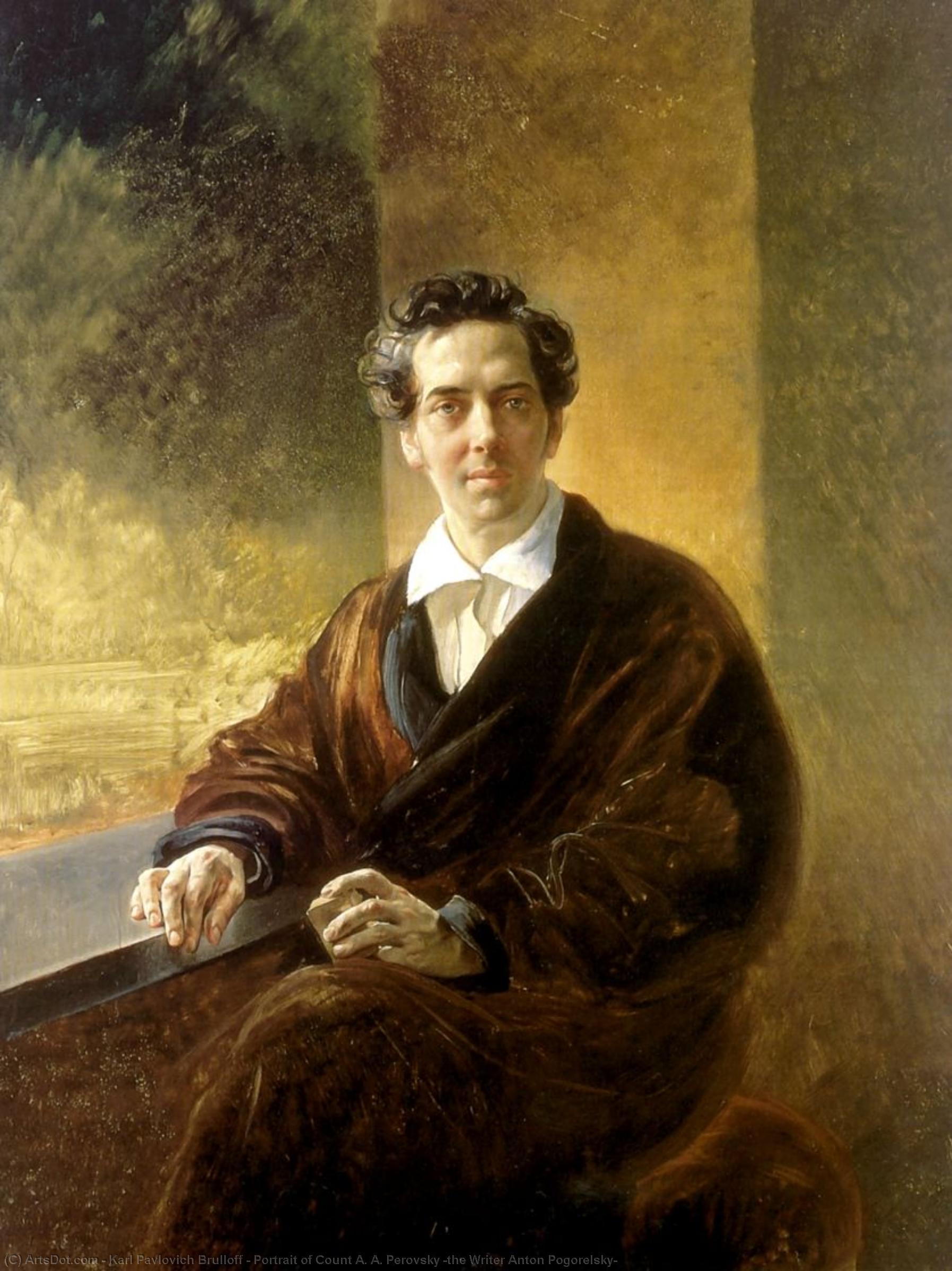 Portrait Of Count A. A. Perovsky (the Writer Anton Pogorelsky) — Karl Pavlovich Brulloff
