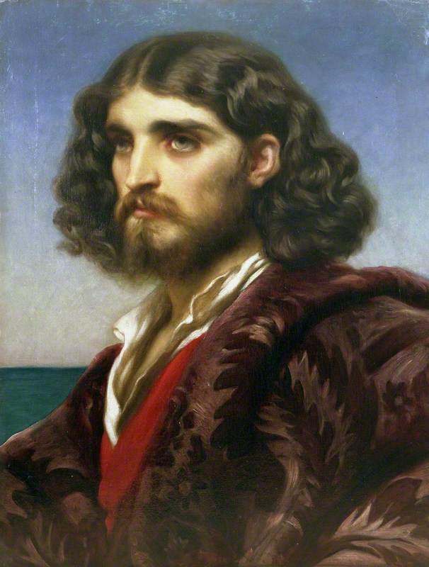 Head Of An Italian Man — Sir Frederic Lord Leighton