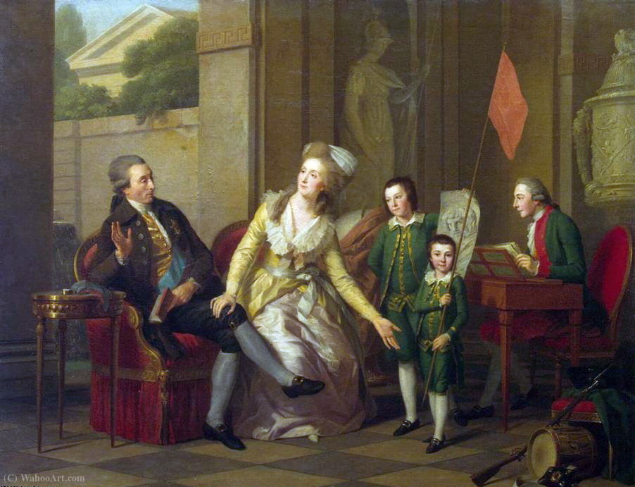 Portrait Of The Soltykov Family — Johann Friedrich August Tischbein