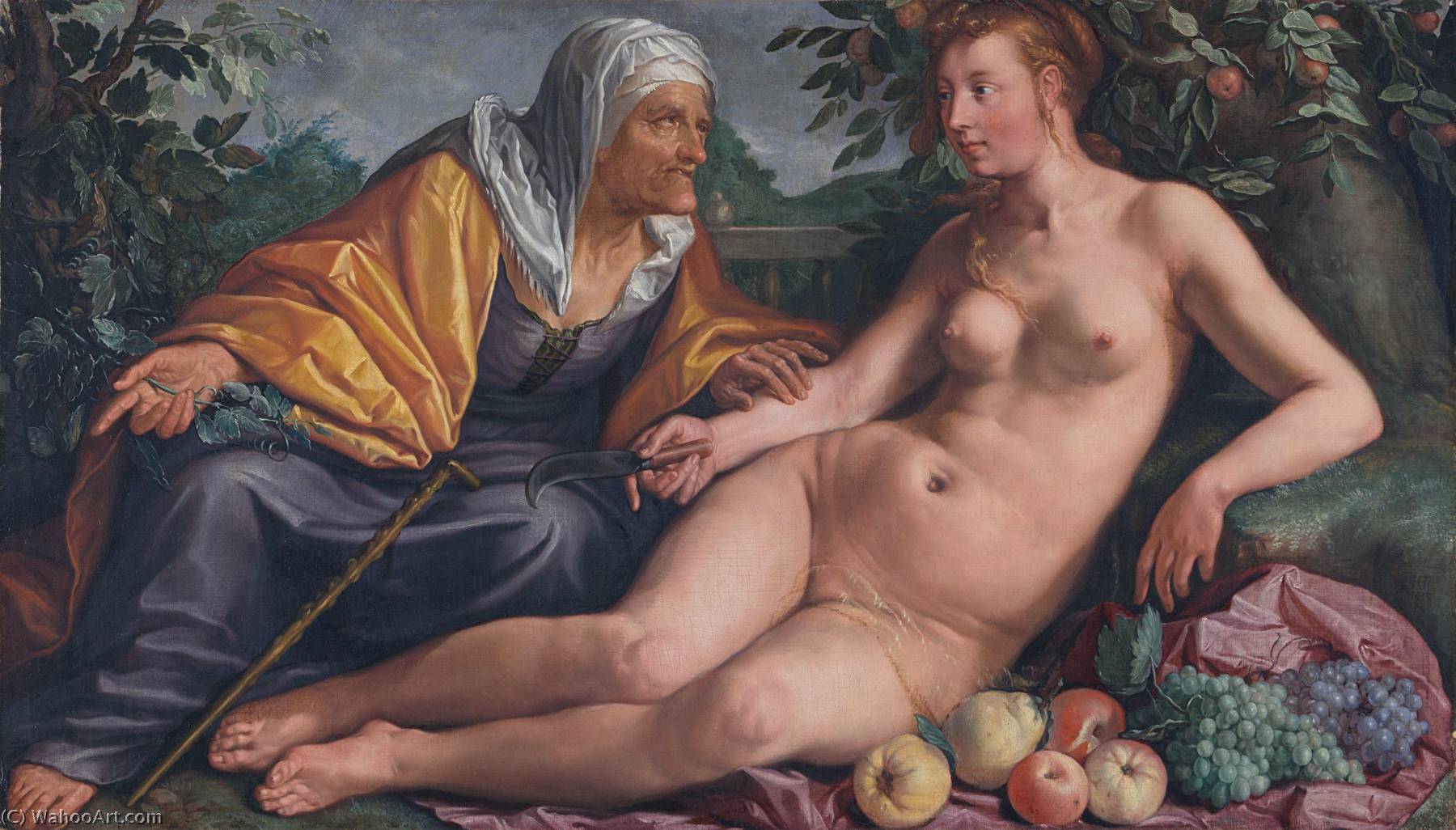 Vertumnus And Pomona — Hendrik Goltzius