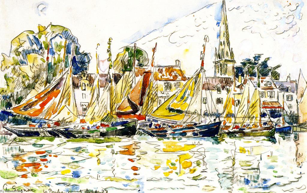Fishing Boats, Le Pouleguen — Paul Signac